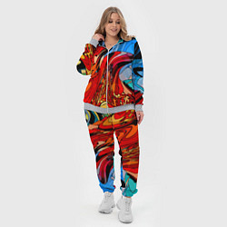 Женский 3D-костюм Abstract color pattern Fashion 2022, цвет: 3D-меланж — фото 2