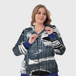 Женский 3D-костюм Джинсовое рваньё Fashion trend, цвет: 3D-синий — фото 2