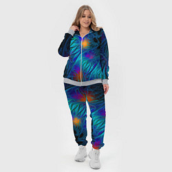 Женский 3D-костюм Neon pattern Неоновый паттерн, цвет: 3D-меланж — фото 2