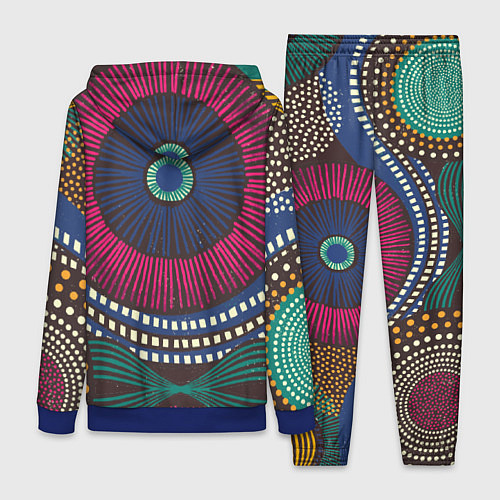 Женский костюм Африка Орнамент / 3D-Синий – фото 2