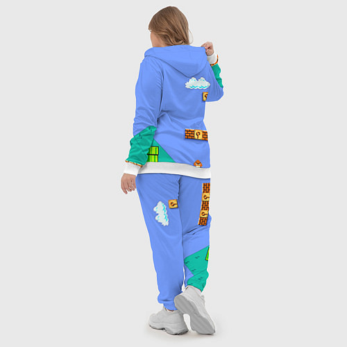 Женский костюм Марио дизайн / 3D-Белый – фото 5