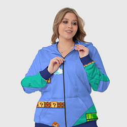 Женский 3D-костюм Марио дизайн, цвет: 3D-синий — фото 2