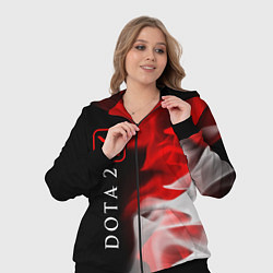 Женский 3D-костюм DOTA 2 Пламя Вертикально, цвет: 3D-черный — фото 2