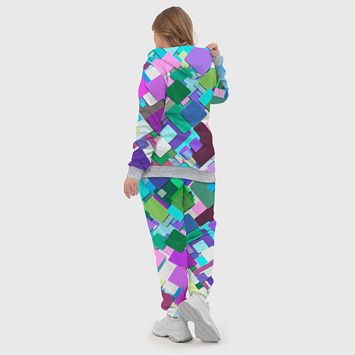 Женский костюм MULTICOLORED SQUARES / 3D-Меланж – фото 5