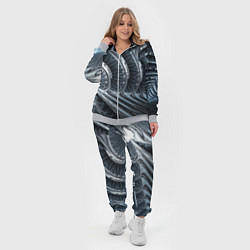 Женский 3D-костюм Фрактальный абстрактный паттерн Броня Fractal Abst, цвет: 3D-меланж — фото 2