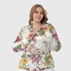 Женский 3D-костюм Цветы Летний Свадебный Букет, цвет: 3D-белый — фото 2