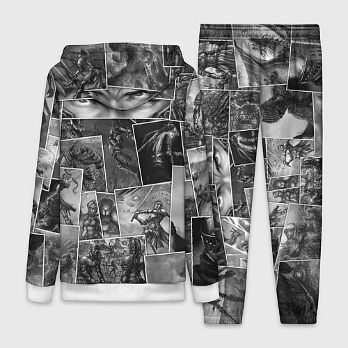 Женский костюм Тёмные души комикс / 3D-Белый – фото 2