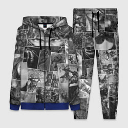 Женский 3D-костюм Тёмные души комикс, цвет: 3D-синий