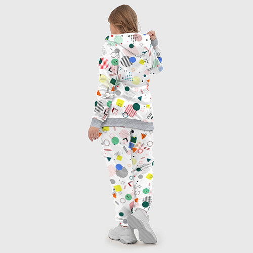 Женский костюм MULTICOLORED GEOMETRIC SHAPES / 3D-Меланж – фото 5