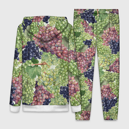 Женский костюм Кисти Винограда / 3D-Белый – фото 2