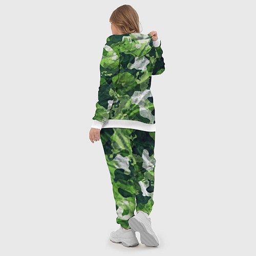 Женский костюм Camouflage Pattern Камуфляж Паттерн / 3D-Белый – фото 5