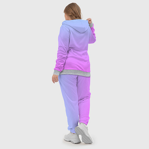 Женский костюм Голубо-розовый градиент / 3D-Меланж – фото 5