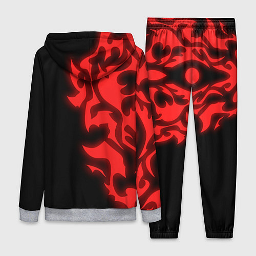 Женский костюм КРАСНЫЙ ЩИТ ПРОКЛЯТЫЙ / 3D-Меланж – фото 2