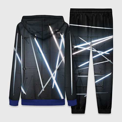 Женский костюм Неоновые лампы во тьме - Голубой / 3D-Синий – фото 2