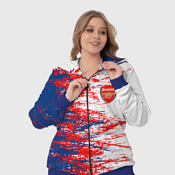 Женский 3D-костюм Arsenal fc арсенал фк texture, цвет: 3D-синий — фото 2