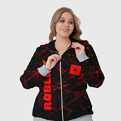 Женский 3D-костюм ROBLOX красный логотип, цвет: 3D-меланж — фото 2