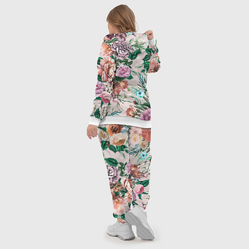 Женский костюм Color floral pattern Expressionism Summer / 3D-Белый – фото 5