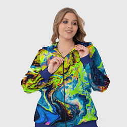 Женский 3D-костюм The Poisonous Palette, цвет: 3D-синий — фото 2