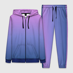 Женский 3D-костюм PINK-BLUE GRADIENT ГРАДИЕНТ, цвет: 3D-синий