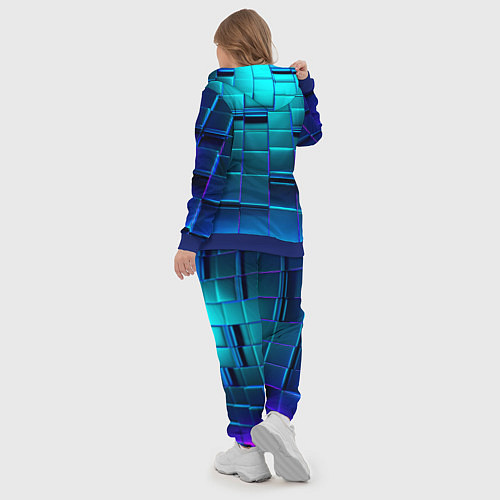 Женский костюм BLUE SQUARES / 3D-Синий – фото 5