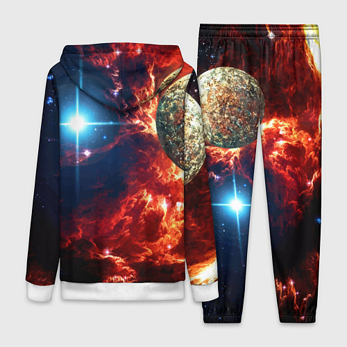 Женский костюм Яркая звезда в космическом пространстве / 3D-Белый – фото 2