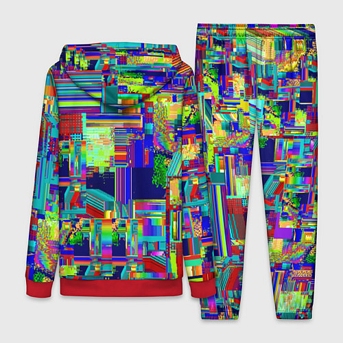 Женский костюм Vanguard fractal pattern / 3D-Красный – фото 2