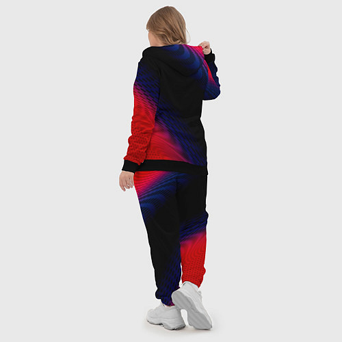 Женский костюм Chrysler красный карбон / 3D-Черный – фото 5