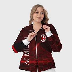 Женский 3D-костюм Ac milan Соты, цвет: 3D-белый — фото 2