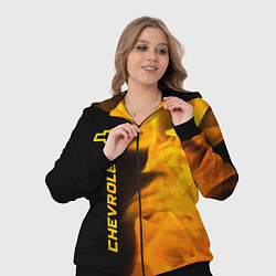 Женский 3D-костюм Chevrolet - gold gradient: по-вертикали, цвет: 3D-черный — фото 2