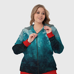 Женский 3D-костюм Темный хвойный лес, цвет: 3D-красный — фото 2