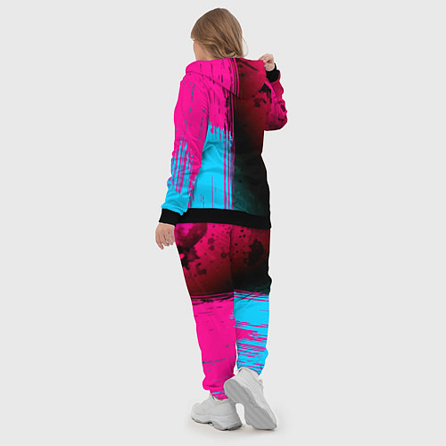 Женский костюм Bring Me the Horizon - neon gradient: по-вертикали / 3D-Черный – фото 5