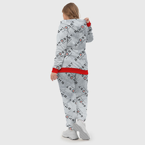 Женский костюм Призрак Цусимы узор / 3D-Красный – фото 5