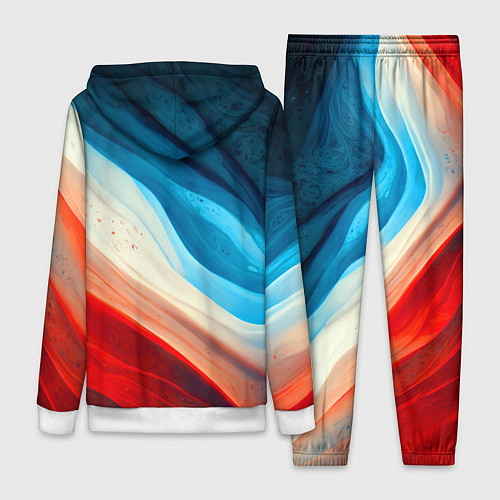 Женский костюм Неоновые яркие волны / 3D-Белый – фото 2