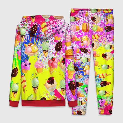 Женский костюм Вкусные Мороженки / 3D-Красный – фото 2