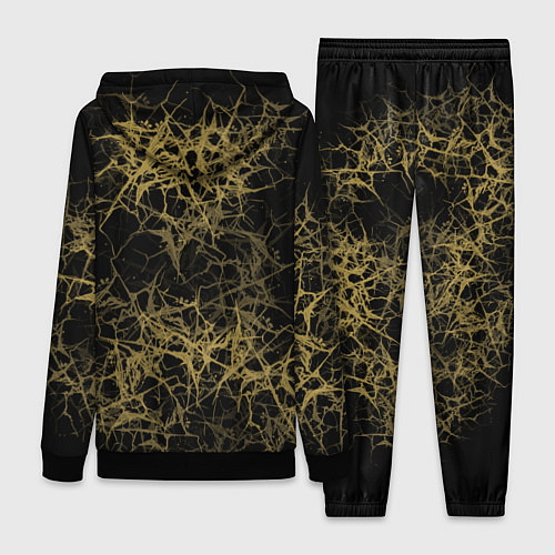 Женский костюм Universe in golden crackles abstraction / 3D-Черный – фото 2