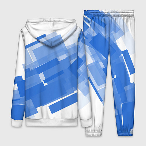 Женский костюм Геометрия в синем / 3D-Белый – фото 2