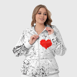 Женский 3D-костюм Сердце карандашом, цвет: 3D-белый — фото 2