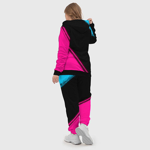 Женский костюм Scorpions - neon gradient: надпись, символ / 3D-Черный – фото 5