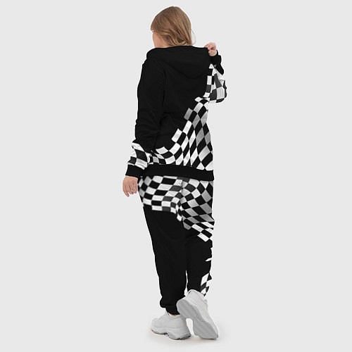 Женский костюм FAW racing flag / 3D-Черный – фото 5