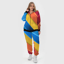 Женский 3D-костюм Радужные полоски, цвет: 3D-черный — фото 2