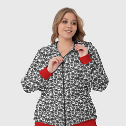 Женский 3D-костюм Череп со скулами, цвет: 3D-красный — фото 2