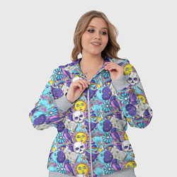 Женский 3D-костюм Череп и солнце, цвет: 3D-меланж — фото 2