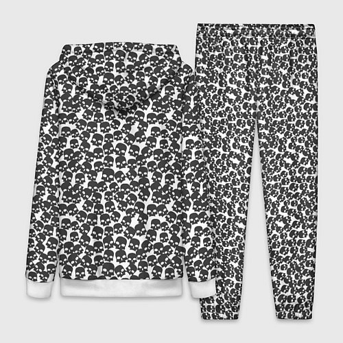 Женский костюм Череп мелкий / 3D-Белый – фото 2