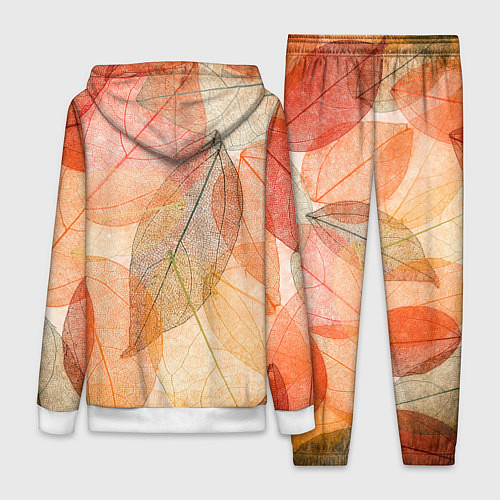 Женский костюм Осенние прозрачные листья / 3D-Белый – фото 2