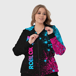 Женский 3D-костюм Roblox - neon gradient: по-вертикали, цвет: 3D-черный — фото 2
