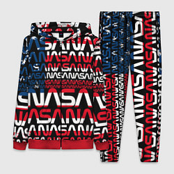 Женский 3D-костюм Nasa usa флаг, цвет: 3D-красный