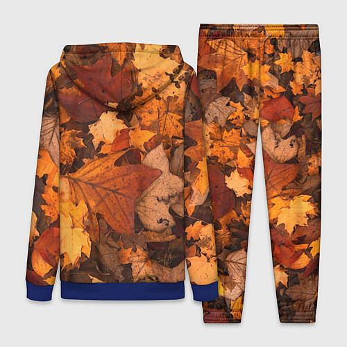Женский костюм Опавшие листья / 3D-Синий – фото 2