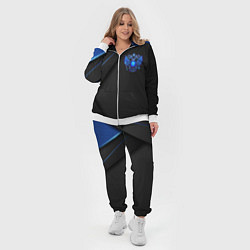 Женский 3D-костюм Черно-синий герб России, цвет: 3D-белый — фото 2