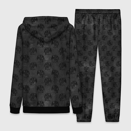 Женский костюм Черные драконы / 3D-Черный – фото 2