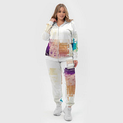 Женский 3D-костюм Пиксельнaя абстракция, цвет: 3D-белый — фото 2